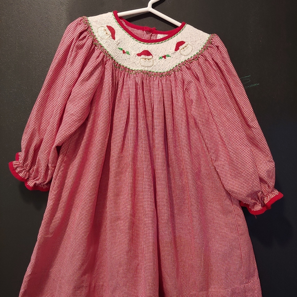 Petit Ami Smocked Christmas Dress